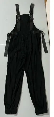 Black Cargo Utility Overalls Coveralls Jumpsuit Pants Joggers Size M ⛓️ Size M