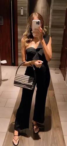 ANINE BING Nico Black & Beige Bag