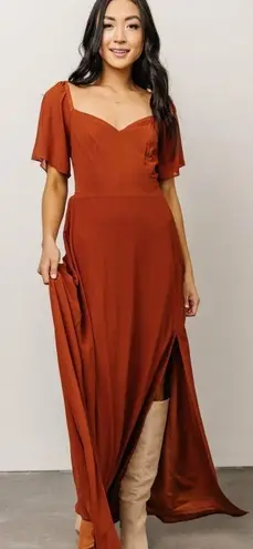 Baltic Born Sierra Sweetheart Maxi Dress Short Sleeve New Without Tags