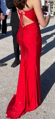 La Femme Red Prom Or Formal Dress