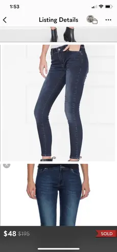 ANINE BING christy dark wash skinny jeans