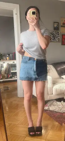 Eleven Paris Denim Mini Skirt