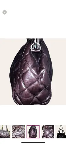 Dimoni Bag Brown Diamond Quilted Leather