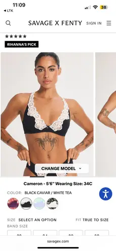 Savage X Fenty SWIRLY GIRLY UNLINED PLUNGE BRA