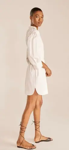 Rebecca Taylor 3/4 Sleeve Twill Belted Dress Milk Womens Size Small