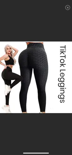 Black TikTok Famous Sexy Leggings Medium