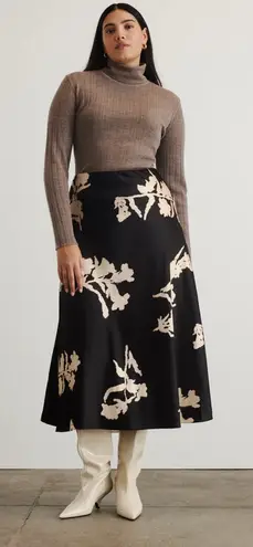 Tanya Taylor Dark Fig/Cream Beth Skirt