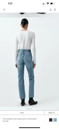 ZARA trf straight leg jeans