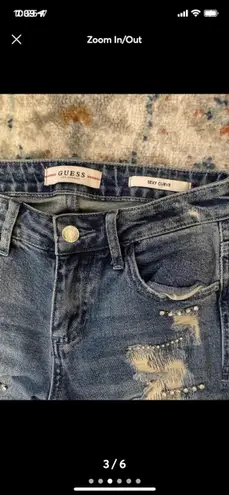 Guess New! Women  sexy curve jeans. Size 24