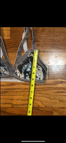 Velvet Bralette in Gray/Silver Gray