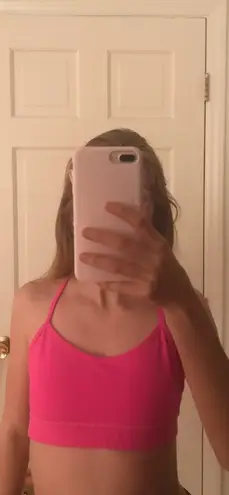Lululemon hot pink sports bra
