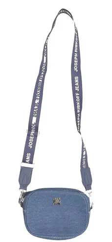 Joseph Ribkoff Jeans Crossbody Bag Denim Purse Belt Strap Blue