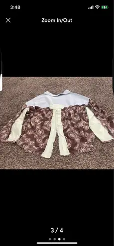 POL  NWOT high, low patchwork, jacket, size medium - Image 3