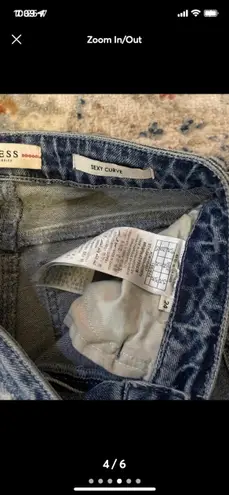 Guess New! Women  sexy curve jeans. Size 24