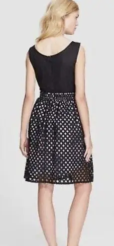 Carven Dress with Lattice Overlay Size 6