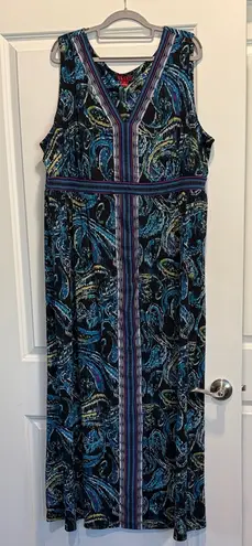Elle 2X Paisley Maxi Dress #2