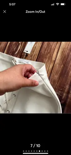 Cupcakes and Cashmere Women's Lace Front Mini Skirt Ivory Size Small