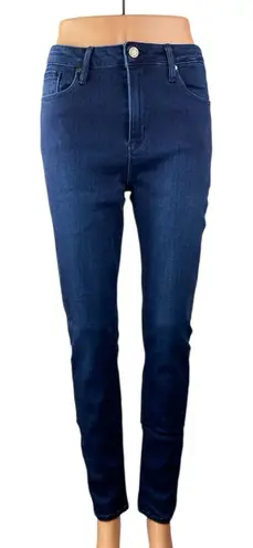 Just Black Denim Women's Blue Dark Wash High Waisted Skinny Ankle Jeans Size 30