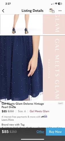 Gal Meets Glam Delores VintagePearl Dress Size 4