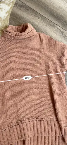 Aerie Tan Chenille Turtleneck Sweater