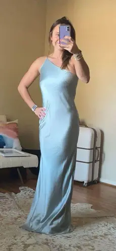 Dessy Collection by Vivian Diamond One Shoulder Formal Dress