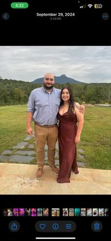 Revelry Nadia bridesmaid dress in terracota rust Red Size 16 - Image 3