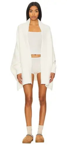 Barefoot Dreams CozyChic Blanket Wrap in Pearl One Size New Womens Cardigan