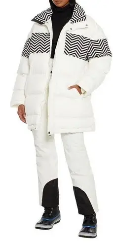 NWT PERFECT MOMENT Polar Quilted Down Ski Jacket White M Size M