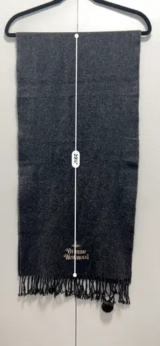 Vivienne Westwood gray wool scarf orb