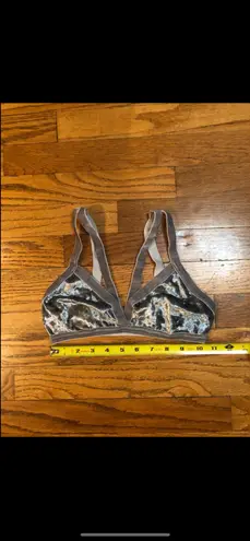 Velvet Bralette in Gray/Silver Gray