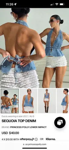 Princess Polly Denim Top