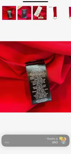 WAYF Red Satin Maxi Cocktail Dress