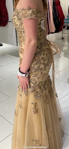 Tigerlily Tiger Lilly Gold Prom Dress