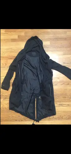 All Saints Women's Black Hooded Jacket