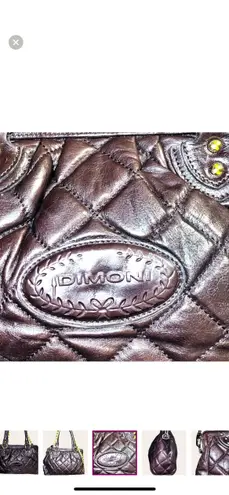 Dimoni Bag Brown Diamond Quilted Leather