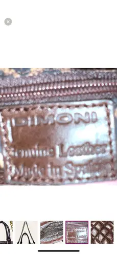 Dimoni Bag Brown Diamond Quilted Leather