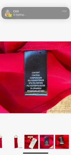 WAYF Red Satin Maxi Cocktail Dress