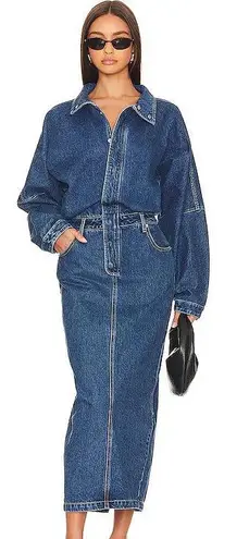 Ronny Kobo Sebastian Dark Blue Denim dress Size XS