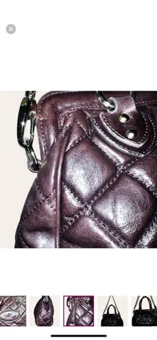 Dimoni Bag Brown Diamond Quilted Leather