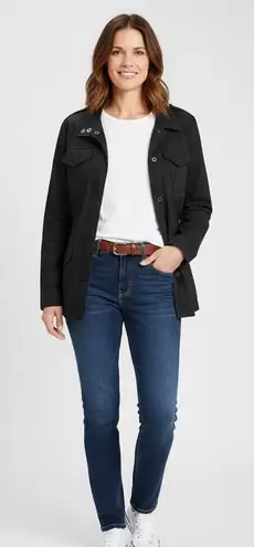 Converse One Star Utility Jacket Womens XL Black Full Zip Casual Outerwear