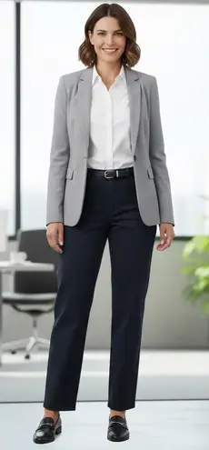 Ralph Lauren Lauren  Pants Womens 14 Navy Blue Casual Office Classic Versatile