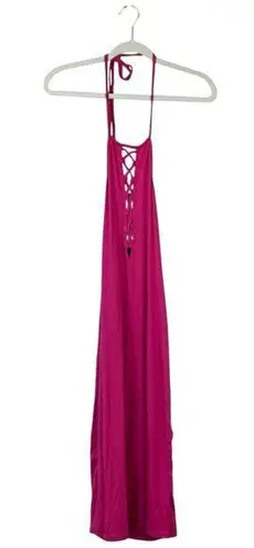 Rachel Pally Siren Dress Lover Hot Pink Size Medium NWT New Halter Mini Sexy