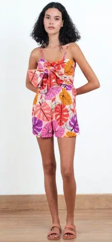 Anthropologie Ollari Harlow Romper Pink