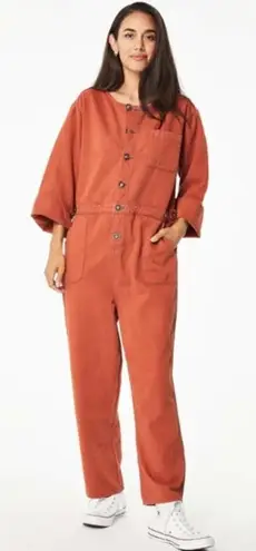 Roberta Roller Rabbit Roller Rabbit Orange Red Abilene Jumpsuit Sz. S