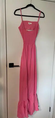 ASOS Maternity cut out maxi dress pink