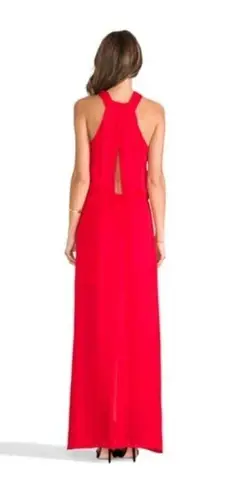 Rory Beca Dress M NWT Silk Fula Front Knot Front Cherry Red Fire Cocktail Party
