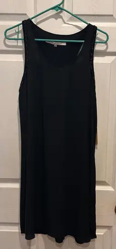 NWT Rachel Roy Black Dress L Beaded Sleeveless Tank Mini Cocktail Party Lined Size L