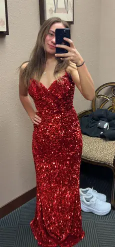 Clarisse Red Prom Dress