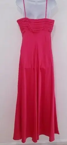 Calvin Klein  Pink Sateen Party Prom Long Gown