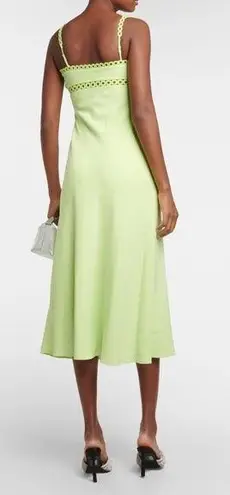 Jonathan Simkhai NEW NWT Sevilla Crochet Ring Midi Dress Lime Green